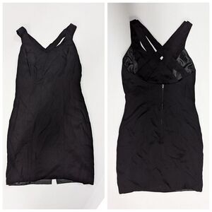 Miss Ashlee California Size 6 Strappy Vintage Black Dress